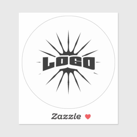 Zakelijke Logo op Clear Vinyl Circle Company Helme Sticker (Vel)