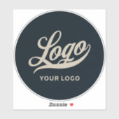 Zakelijke Logo op de Blue Circle Company-laptop Sticker (Vel)