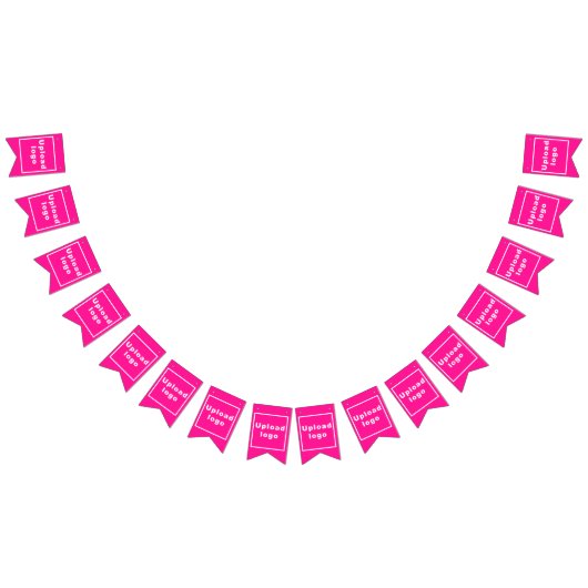 Zakelijke Logo op Roze Swallowtail Bunting Banner (Alle)