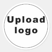 Zakelijke Logo op Sticker met ronde vorm (Voorkant)