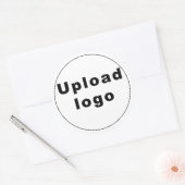 Zakelijke Logo op Sticker met ronde vorm (Envelop)