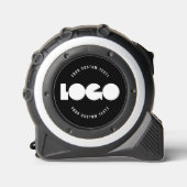 Zakelijke logo op Zwart, Eenvoudig Custom merk Bel Rolmaat (Voorkant)