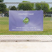 Zakelijke Logo Paarse Outdoor Spandoek (Insitu)