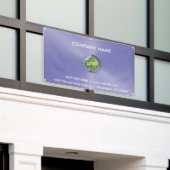 Zakelijke Logo Paarse Outdoor Spandoek (Buitenkant Gebouw)