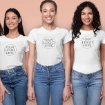 Zakelijke Logo | Personeel van de onderneming T-shirt<br><div class="desc">Zakelijke Logo | Bedrijfspersoneel werknemer T-Shirt. Een eenvoudige aangepaste elegante T-shirt-sjabloon in een moderne,  minimalistische stijl die eenvoudig kan worden aangepast met uw logo. Als je hulp nodig hebt bij het personaliseren van dit product,  kun je contact met me opnemen via de onderstaande berichtbutton en ik help je graag.</div>