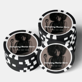 Zakelijke Logo Photo Company Promotionele Corporat Poker Chips