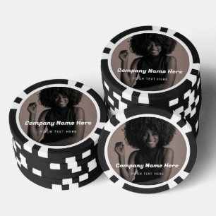 Zakelijke Logo Photo Company Promotionele Corporat Poker Chips