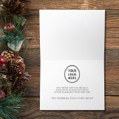 Zakelijke Logo Pine Trees Waterverf Feestdagen Kaart