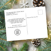 Zakelijke Logo Pine Trees Waterverf Feestdagenkaart