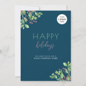 Zakelijke LOGO Prettige feestdagen Feestdagenkaart (Voorkant)