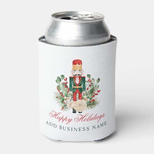 Zakelijke Logo Prettige feestdagen Nutcracker Blikjeskoeler (Blikje Voorkant)