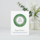 Zakelijke Logo Prettige feestdagen Preppy Briefkaart (Staand voorkant)