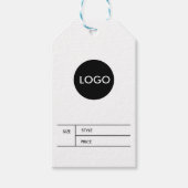 Zakelijke Logo Prijs QR Code Hang Label Cadeaulabel (Voorkant)
