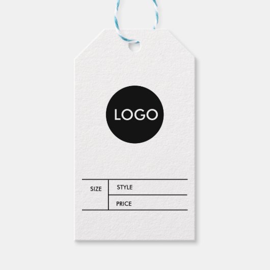 Zakelijke Logo Prijs QR Code Hang Label Cadeaulabel (Voorkant)