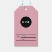 Zakelijke Logo Prijs QR Code Hang Label Cadeaulabel (Voorkant)