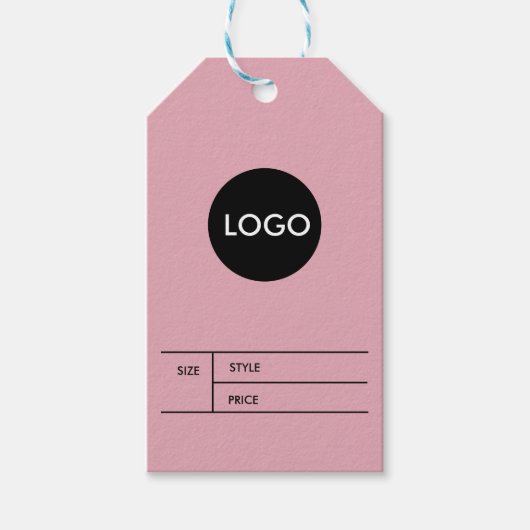 Zakelijke Logo Prijs QR Code Hang Label Cadeaulabel (Voorkant)