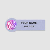 Zakelijke Logo Professional Medewerker Blauwe Naam Naamplaatje (Voorkant)