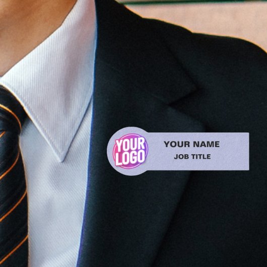 Zakelijke Logo Professional Medewerker Blauwe Naam Naamplaatje