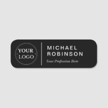 Zakelijke Logo Professional Medewerker Zwart