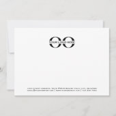 Zakelijke Logo Professional Zwart-wit 5x7 Notitiekaartje