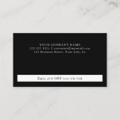 Zakelijke logo professionele bedrijfspons klantenkaartje (Achterkant)