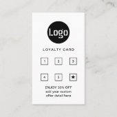 Zakelijke Logo | Professionele bedrijvigheid Klantenkaartje (Voorkant)