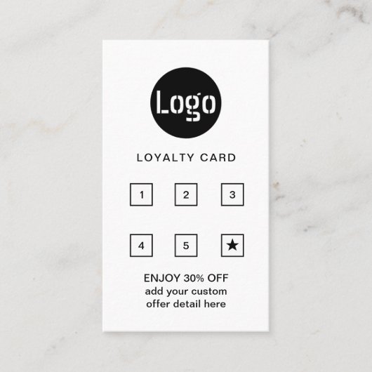 Zakelijke Logo | Professionele bedrijvigheid Klantenkaartje (Voorkant)