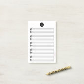 Zakelijke Logo | Professionele Blank Bladmuziek Ni Post-it® Notes (Op bureau)