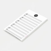 Zakelijke Logo | Professionele Blank Bladmuziek Ni Post-it® Notes (Schuin)