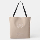 Zakelijke Logo | Professionele onderneming Tote Bag (Achterkant)