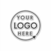 Zakelijke Logo | Professionele ondernemingsraad Sticker (Voorkant)