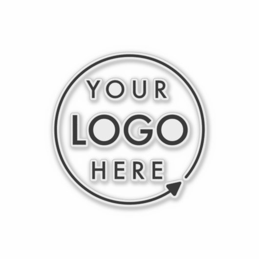 Zakelijke Logo | Professionele ondernemingsraad Sticker (Voorkant)