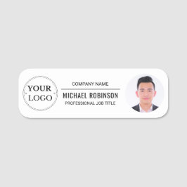 Zakelijke Logo Professionele werknemer Foto Naamplaatje