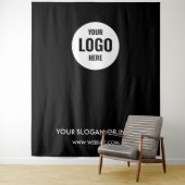 Zakelijke Logo | Professionele witte foto achtergr Wandkleed (In situ)