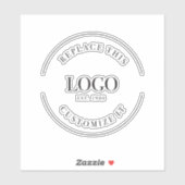 Zakelijke Logo Promotie Aangepast eenvoudig Sticker (Vel)