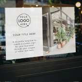 Zakelijke Logo | Promotie foto Simple White Raamsticker