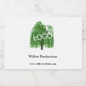 Zakelijke Logo Promotiebedrijf Mini Sparkling Wijnetiket (Enkel label)