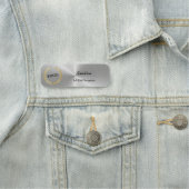 Zakelijke Logo, promotiebedrijf Silver Naamplaatje (In situ)