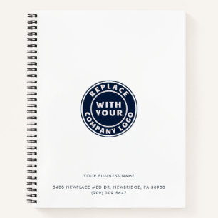 Zakelijke Logo Promotionele Bedrijfsmedewerkers Notitieboek