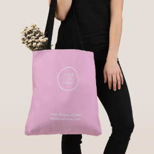 Zakelijke Logo Promotionele Corporate Pink Tote Bag