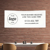 Zakelijke Logo Promotionele Handel Show Winkel Out Spandoek