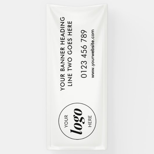 Zakelijke Logo Promotionele Handel Show Winkel Out Spandoek (Verticaal)