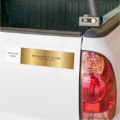 Zakelijke Logo Promotionele Metallic Gold Bumpersticker (Op Truck)