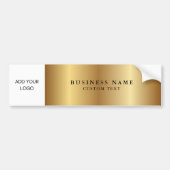 Zakelijke Logo Promotionele Metallic Gold Bumpersticker (Voorkant)