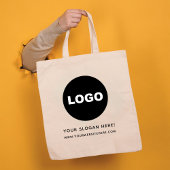 Zakelijke Logo QR Code Bedrijf Branded Tote Bag