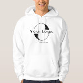 Zakelijke logo QR code Bedrijf merk swag Mannen Wi Hoodie (Voorkant)