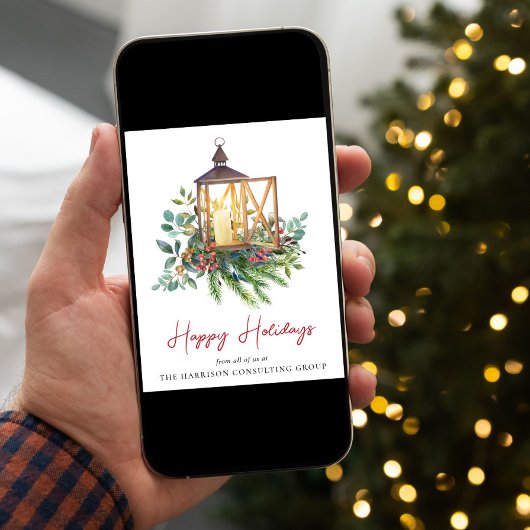 Zakelijke Logo QR-code Corporate Christmas Feestdagenkaart