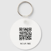 Zakelijke Logo QR-code dubbelzijdig Sleutelhanger (Achterkant)