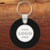 Zakelijke Logo QR-code dubbelzijdig Sleutelhanger (Voorkant)