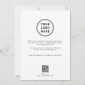 Zakelijke Logo QR Code Foto Zakelijke Kerstmis Feestdagenkaart (Achterkant)